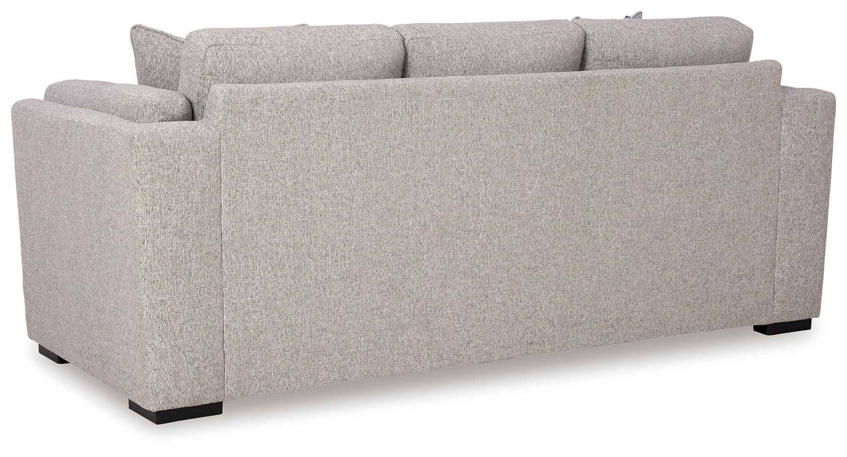 Evansley pewter ottoman angled side