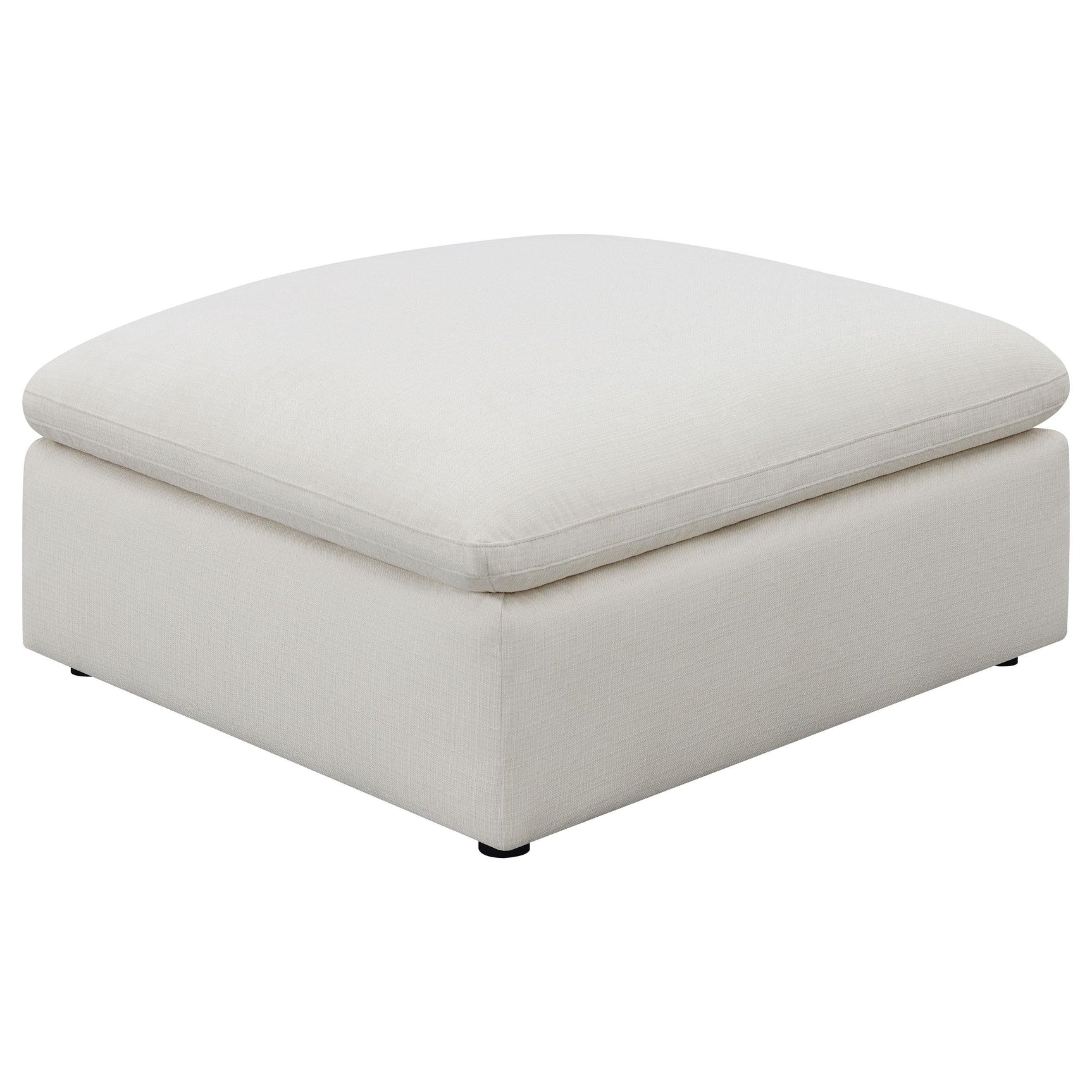 Side view of Hobson ivory modular sectional sofa