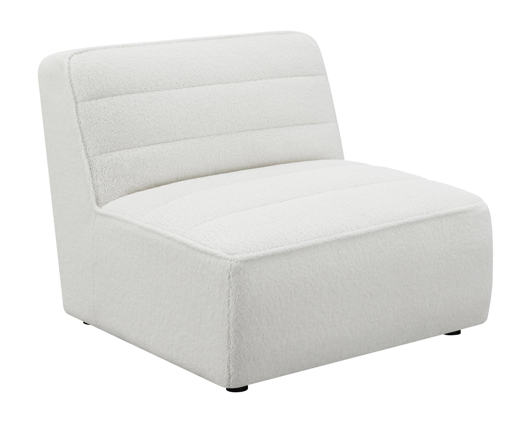 Sunny 6-Piece Upholstered Sectional Sofa natural finish front view