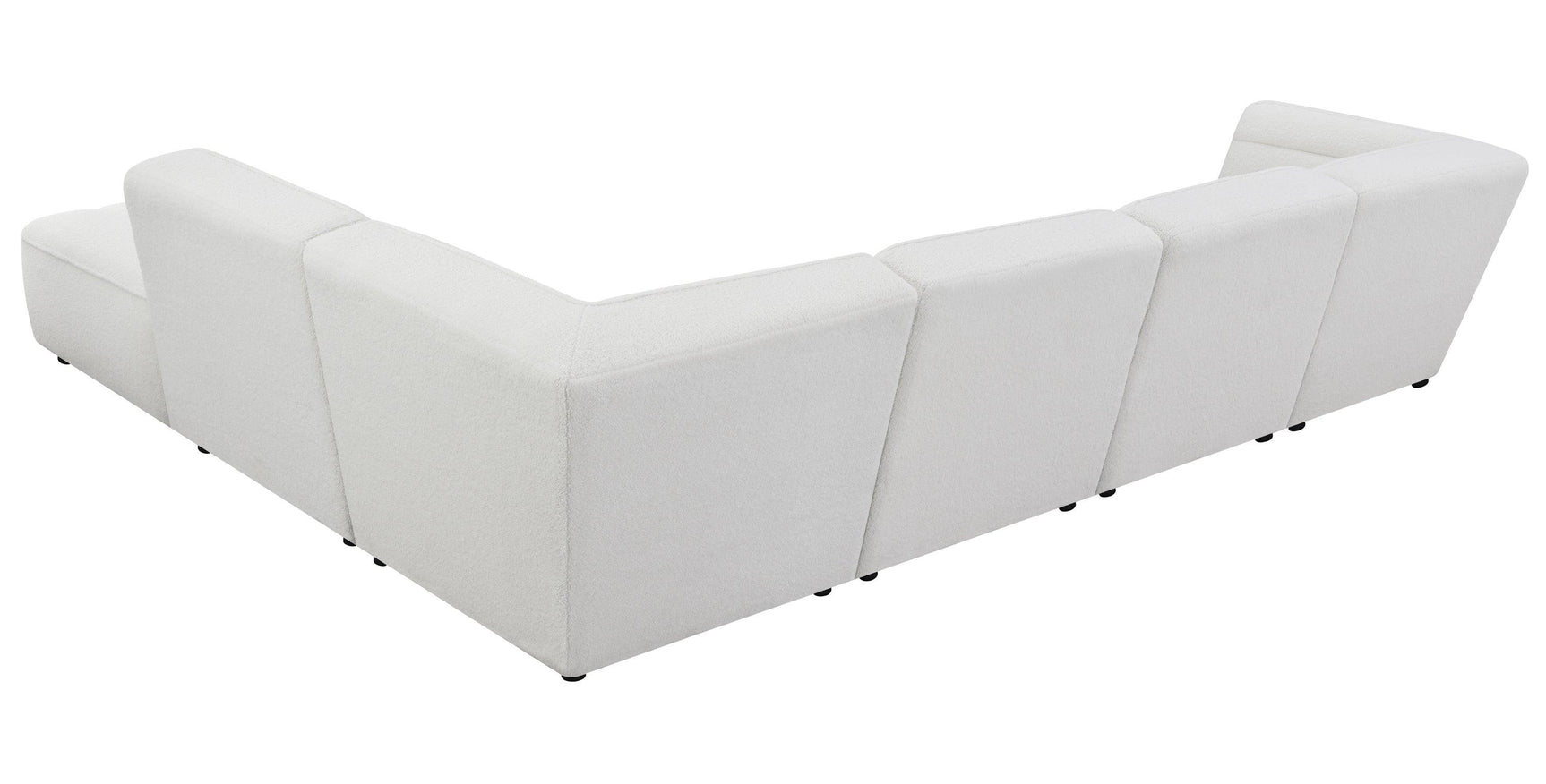 Sunny 6-Piece Upholstered Sectional Sofa in room setting with natural decor