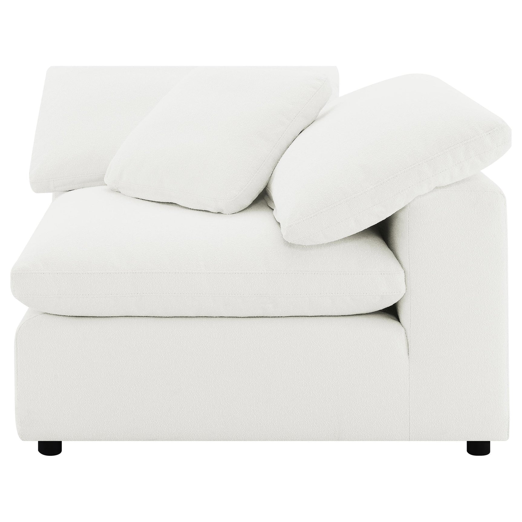 Living room featuring Raleigh 5-piece ivory sectional
