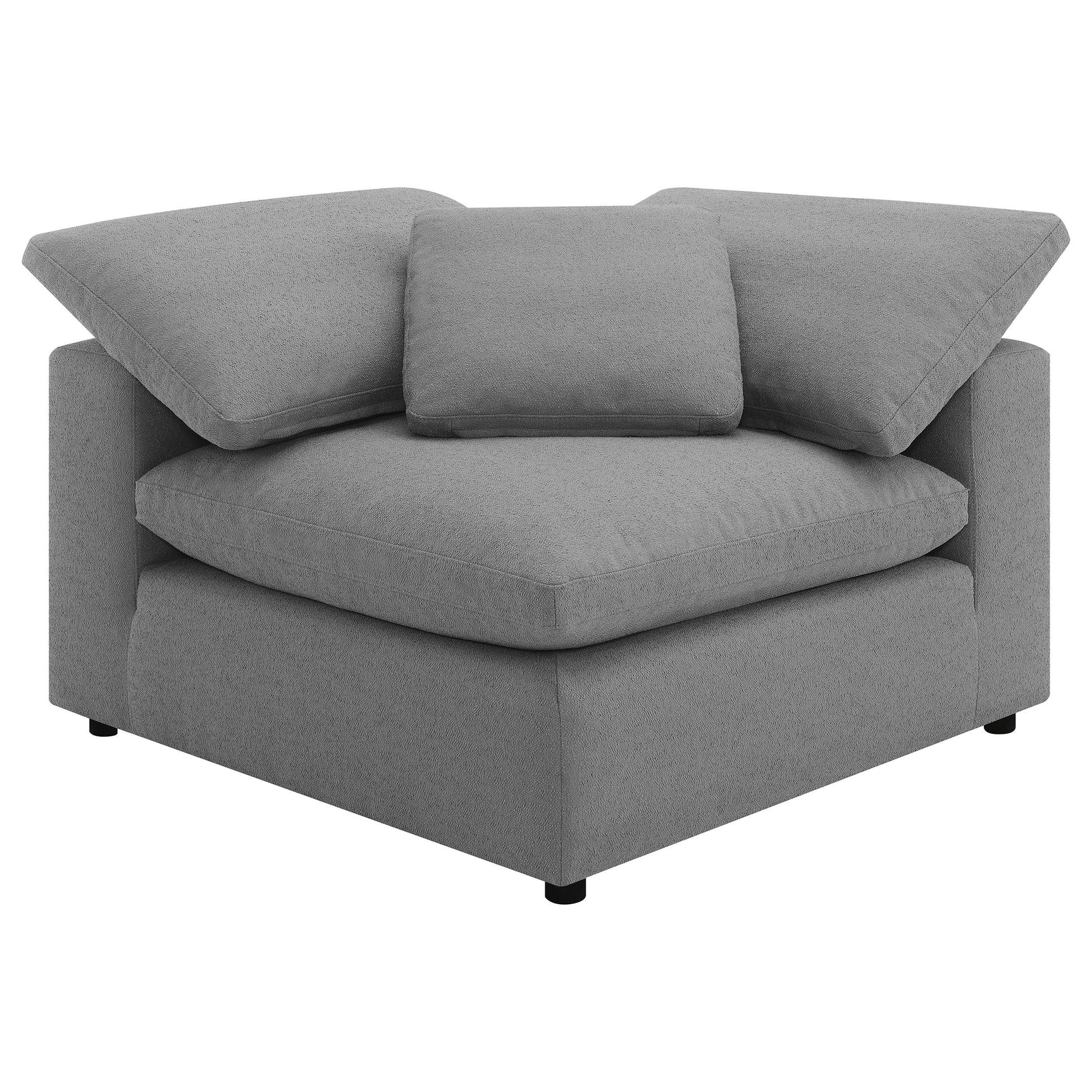 Detail view of Raleigh 6-Piece Boucle Upholstered Modular Sectional fabric