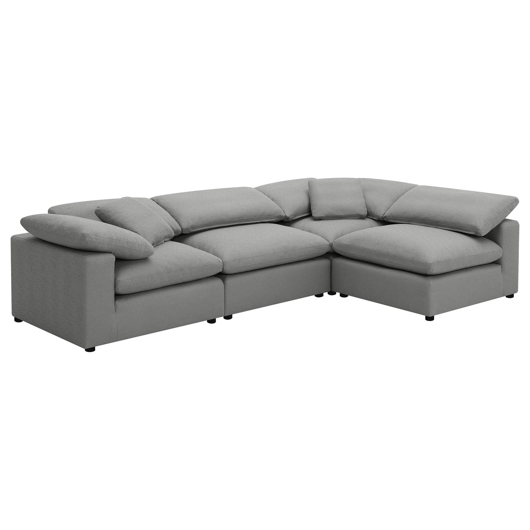 Raleigh Armless Chair shown with modular sectional configuration