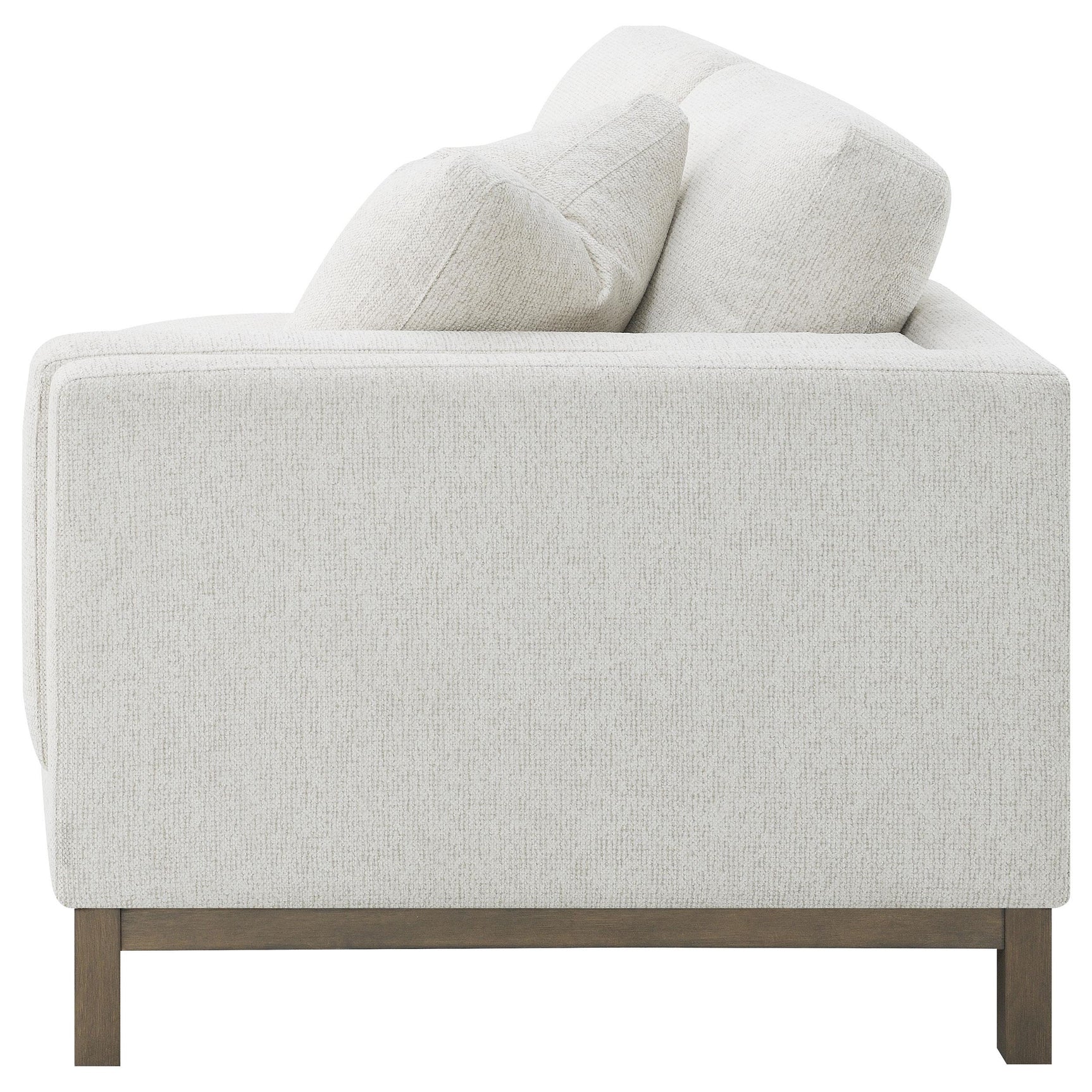 Main angled view with chaise facing left in sand color