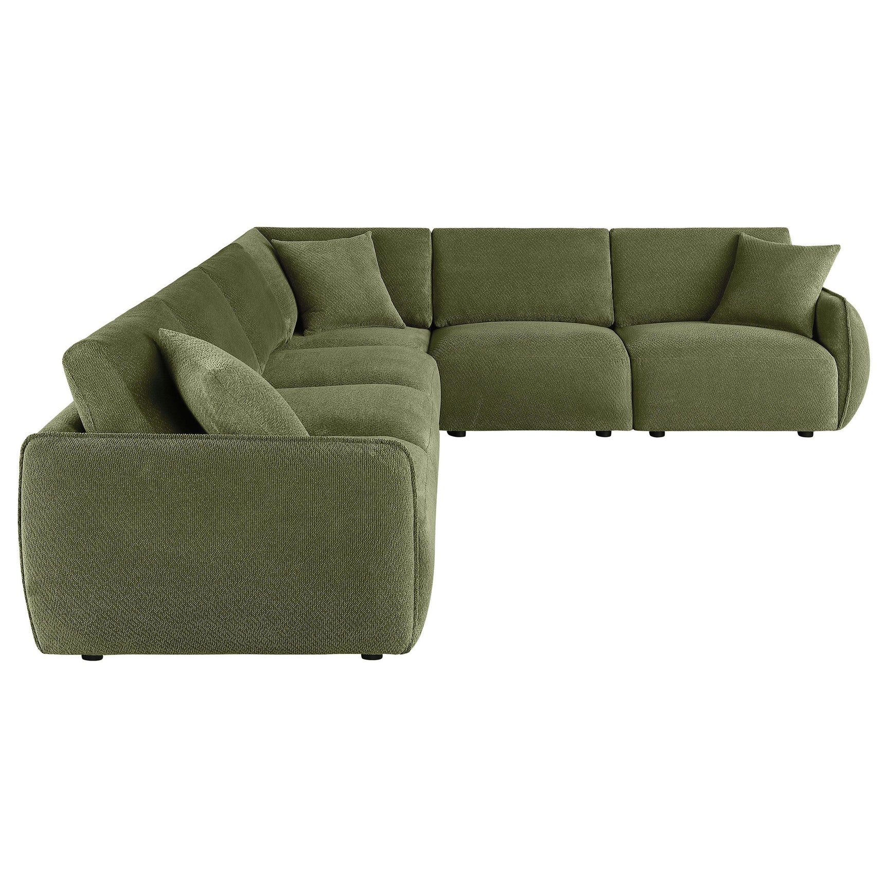 Room setup with Elysia 6-piece modular sectional sofa