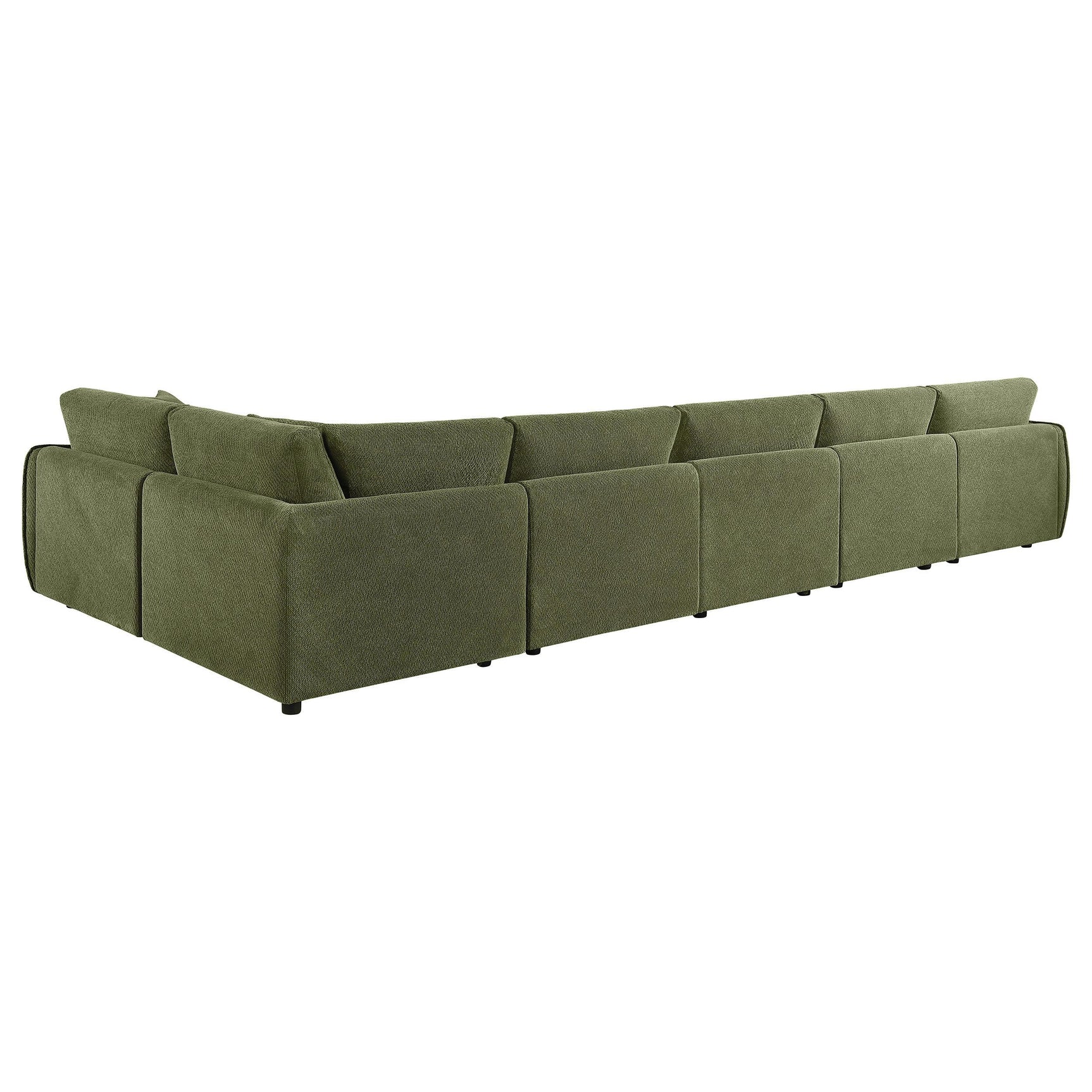Close-up of sofa fabric and cushions on Elysia sectional