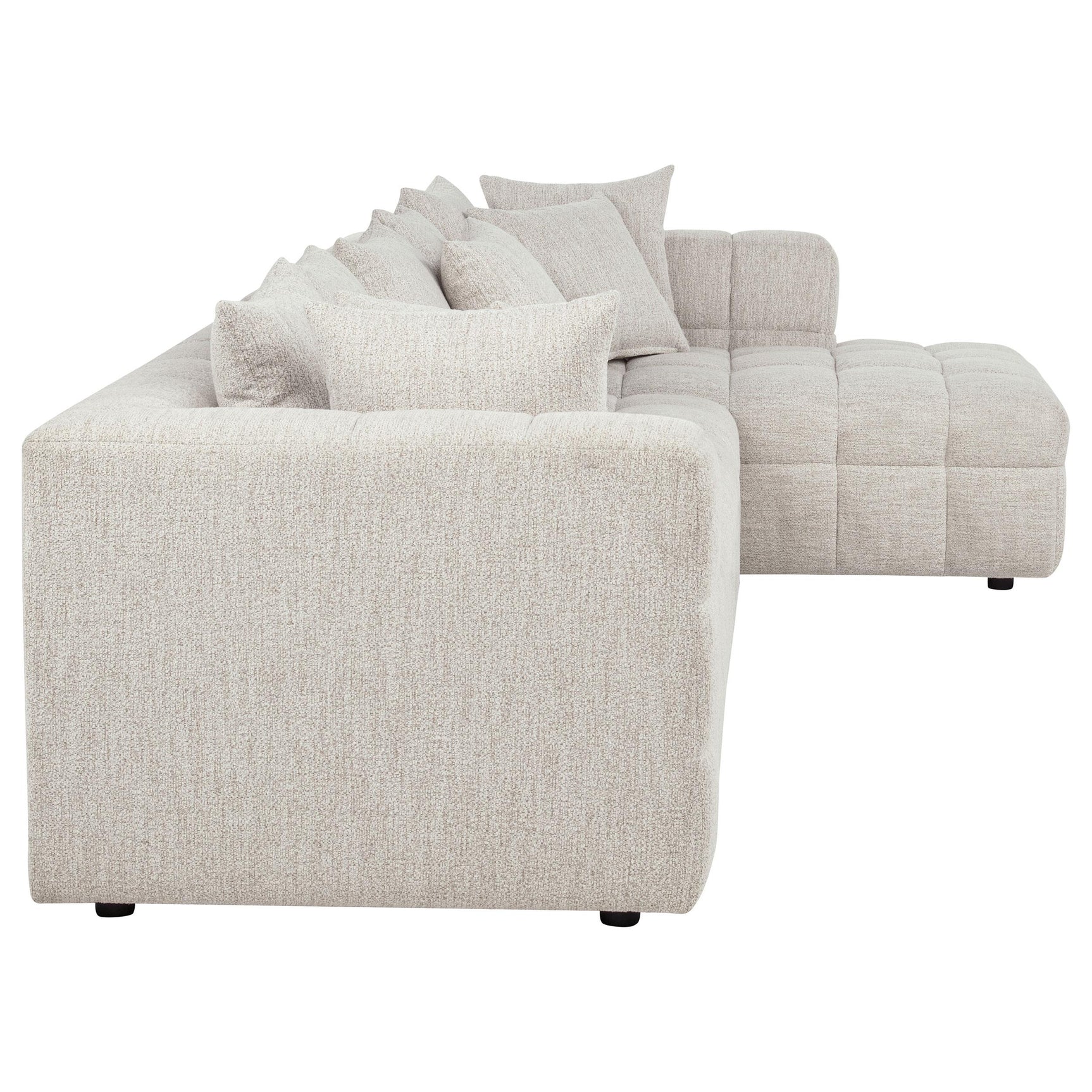 Living room setting with Amara 3-piece sectional sofa