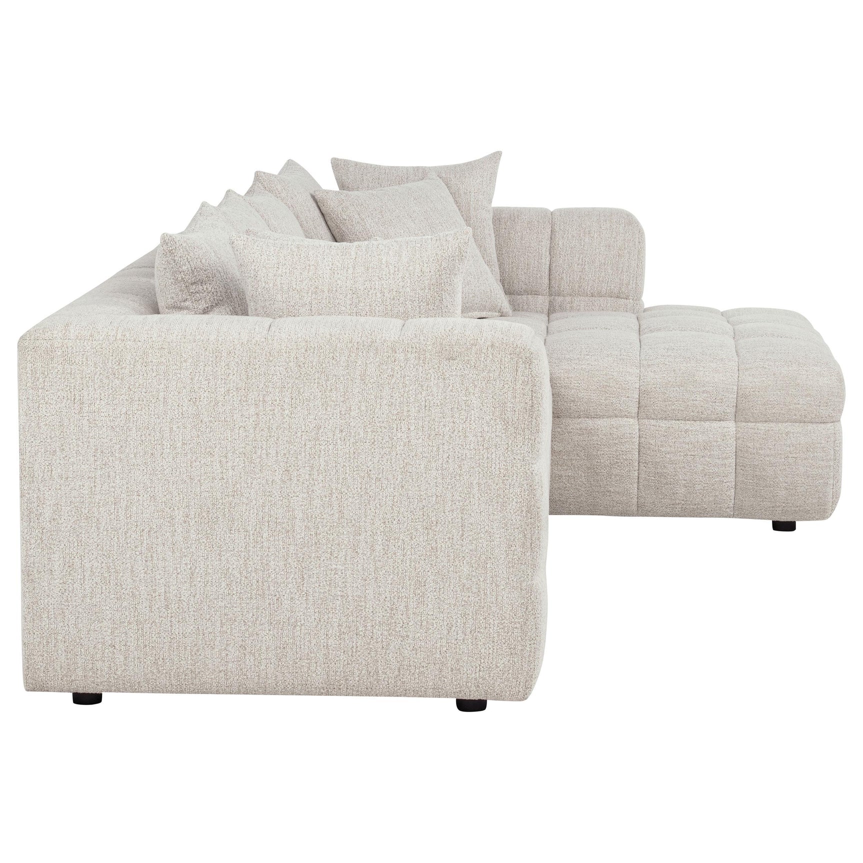 Room view featuring Amara 2-piece upholstered sectional sofa