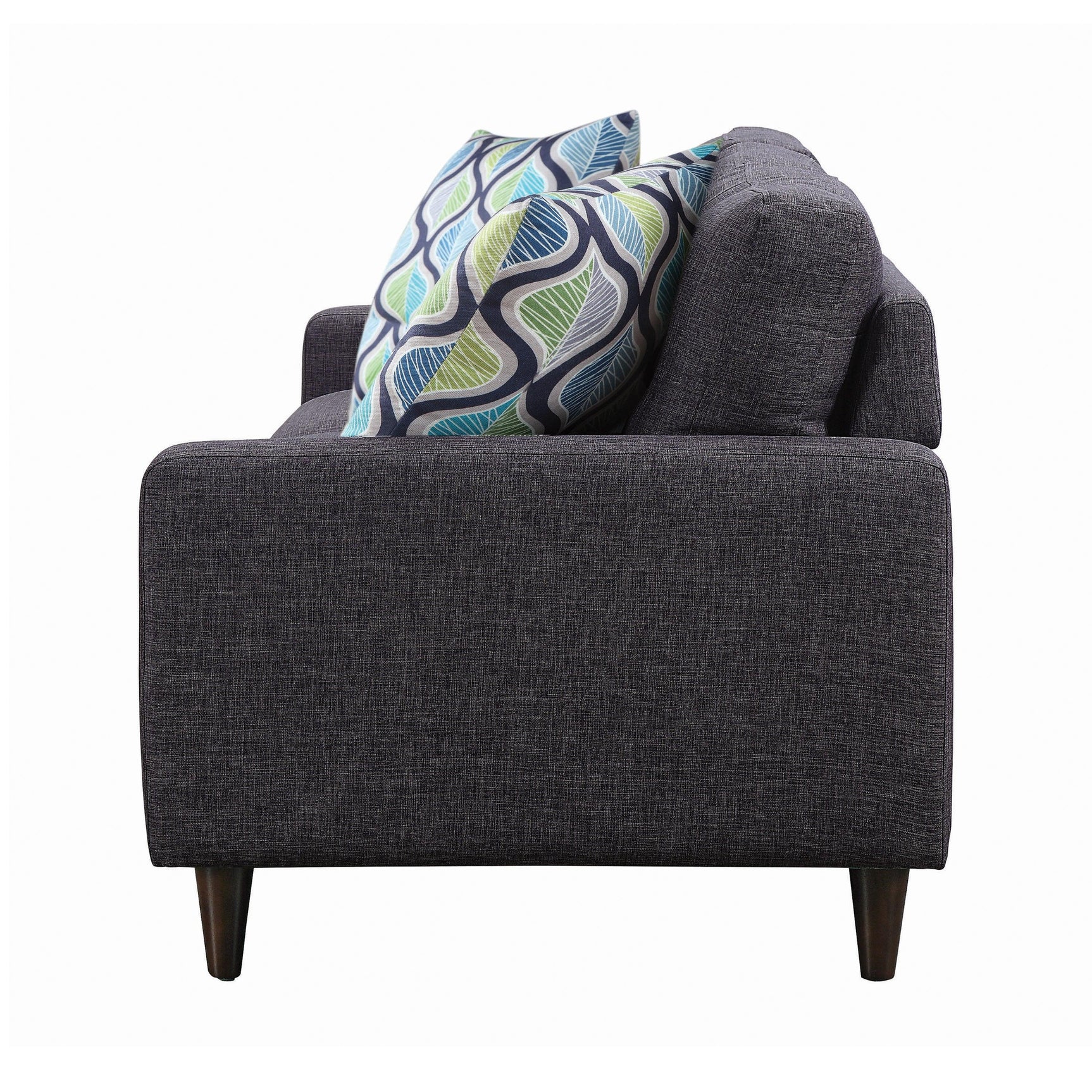 Watsonville Tufted Back Sofa Grey - Ella Furniture