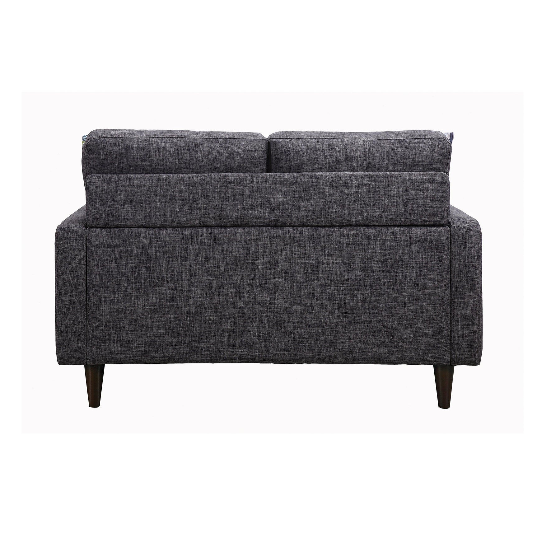Watsonville Tufted Back Loveseat Grey - Ella Furniture