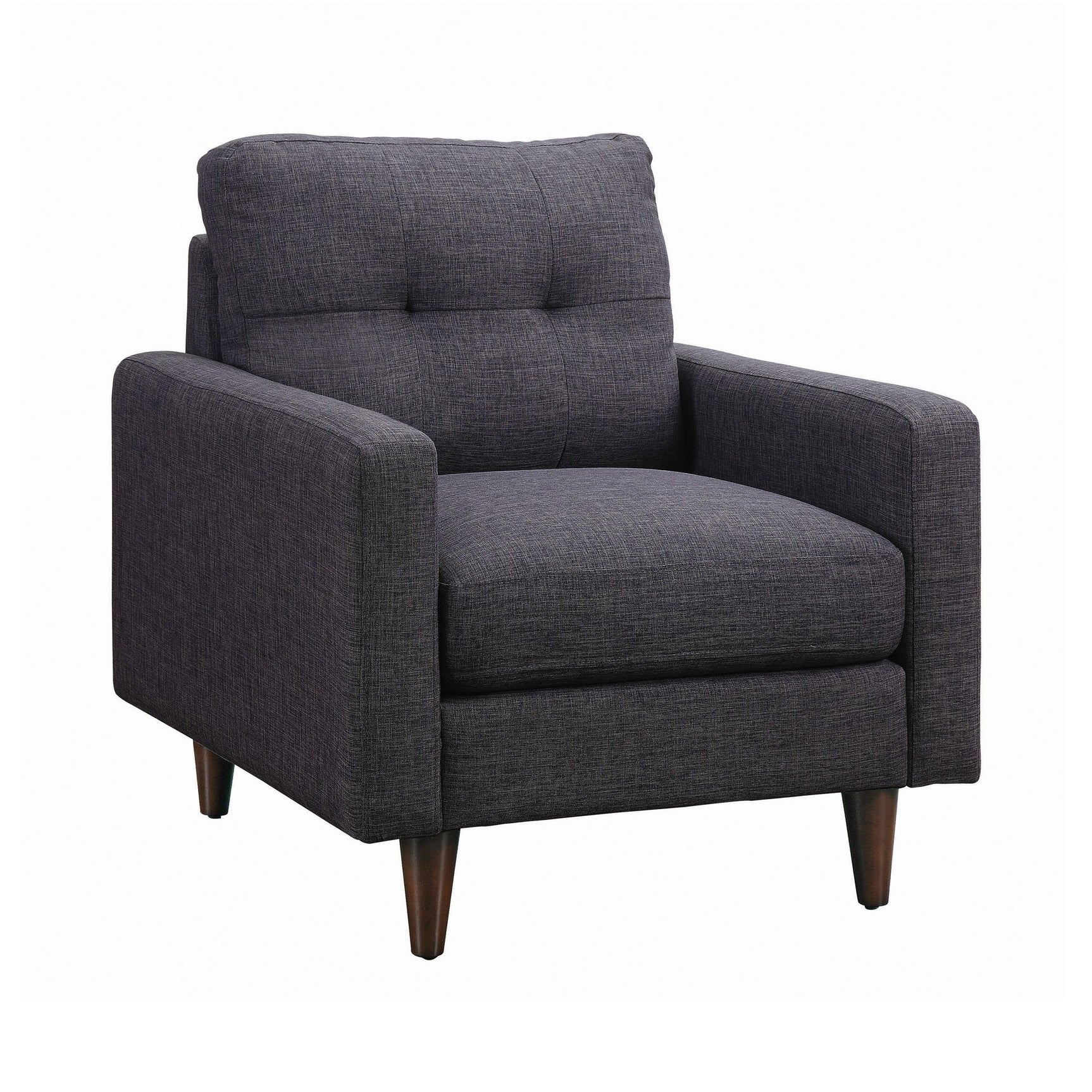 Watsonville Tufted Back Loveseat Grey - Ella Furniture