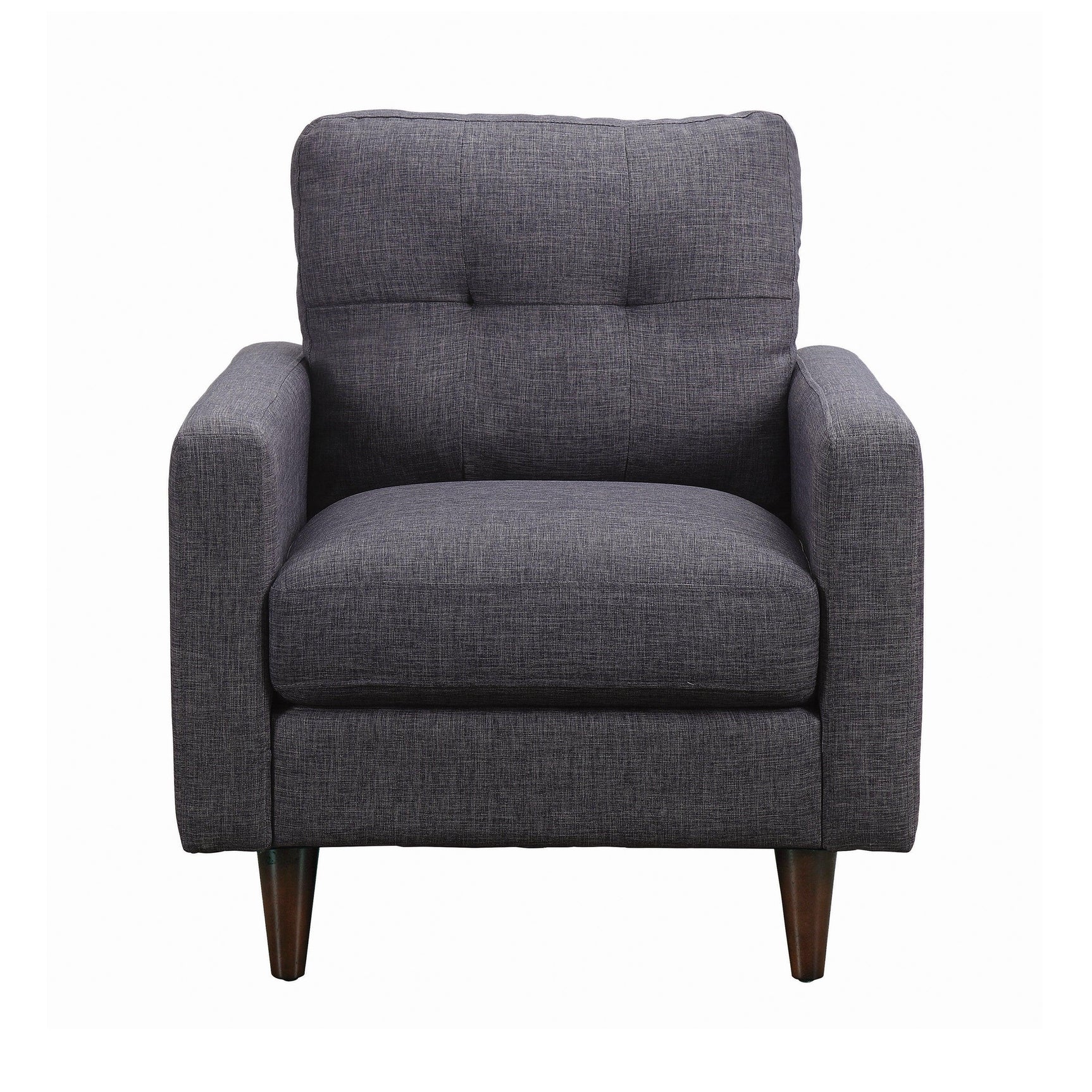 Watsonville Tufted Back Chair Grey - Ella Furniture