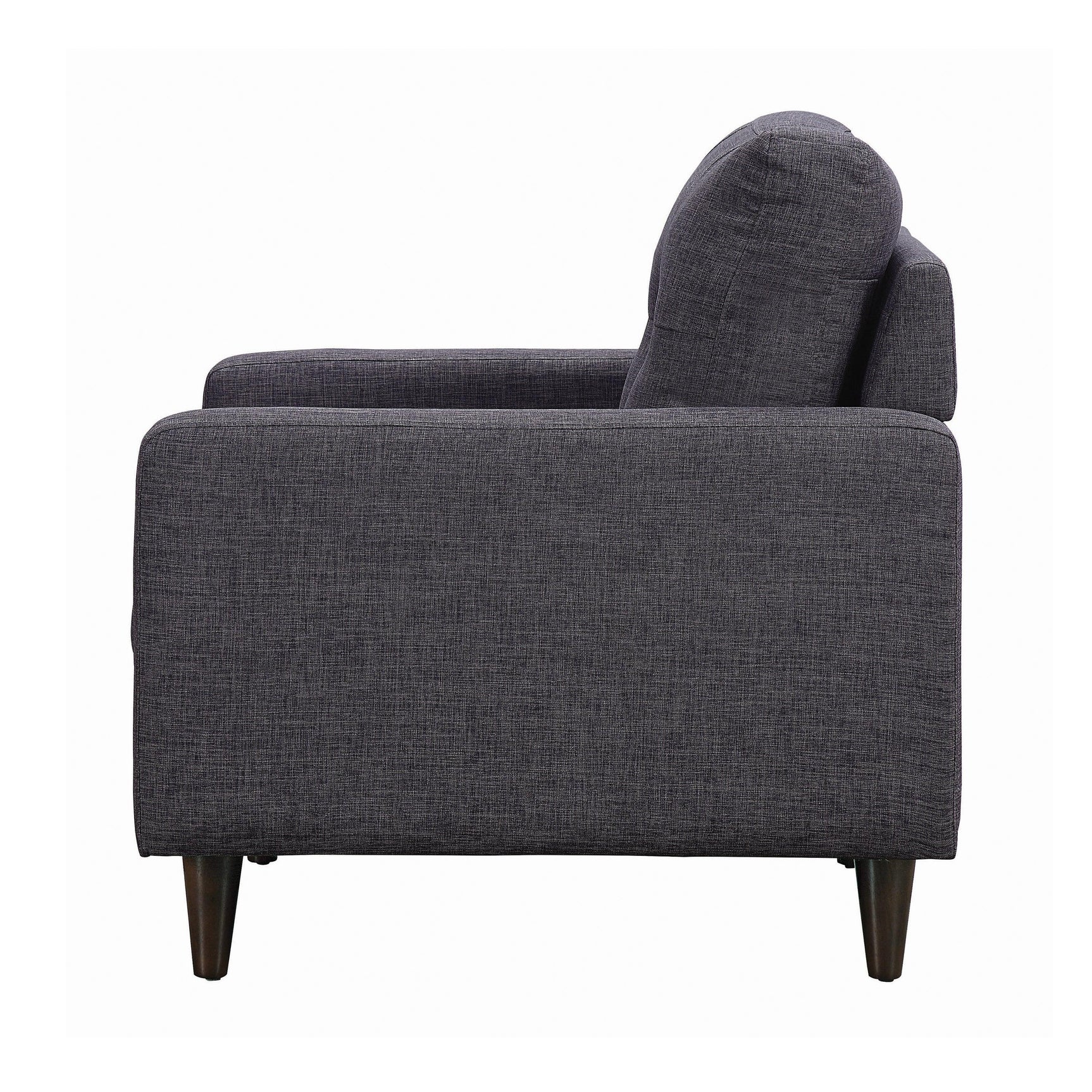 Watsonville Tufted Back Chair Grey - Ella Furniture