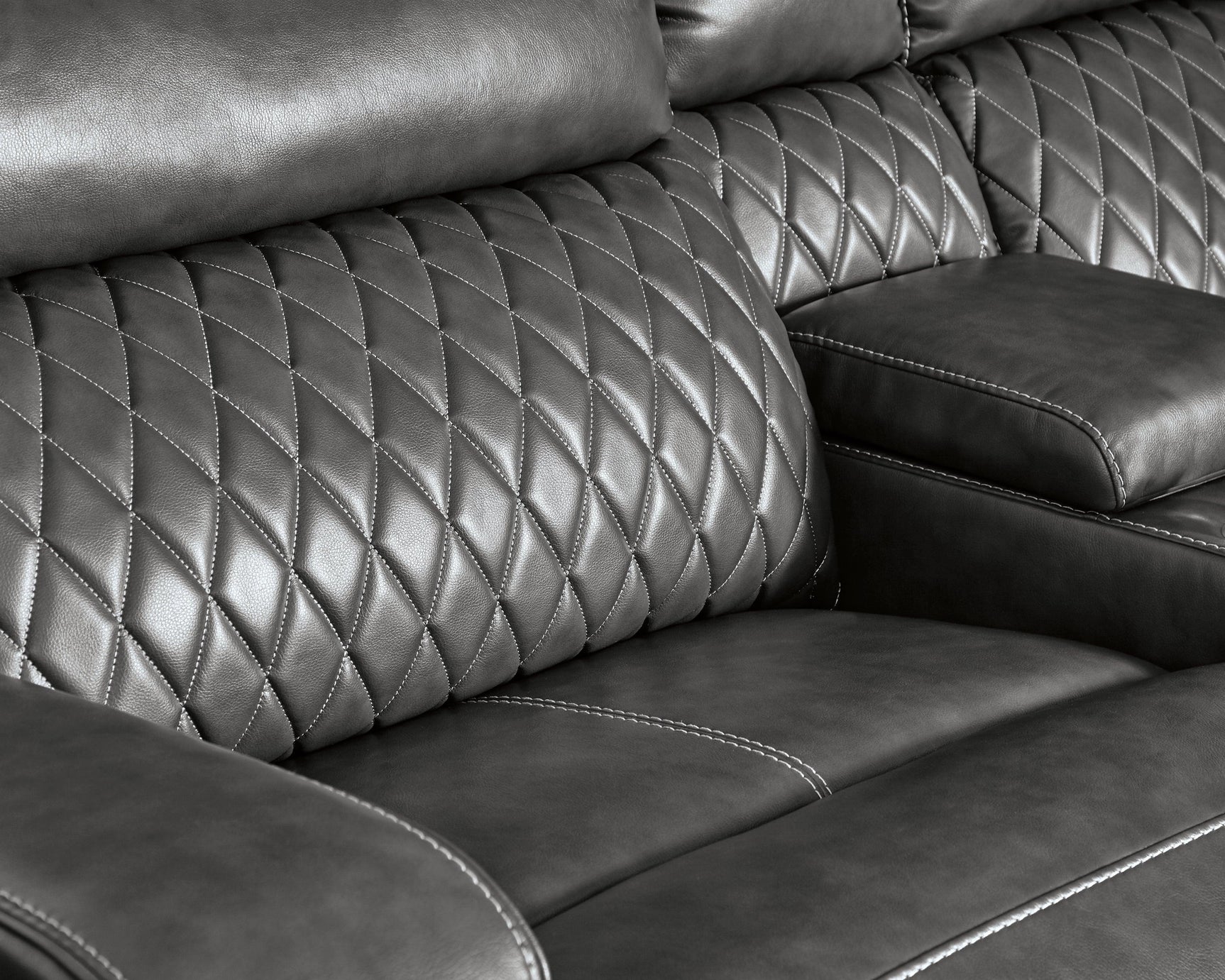 View of sectional arm and attached cushion