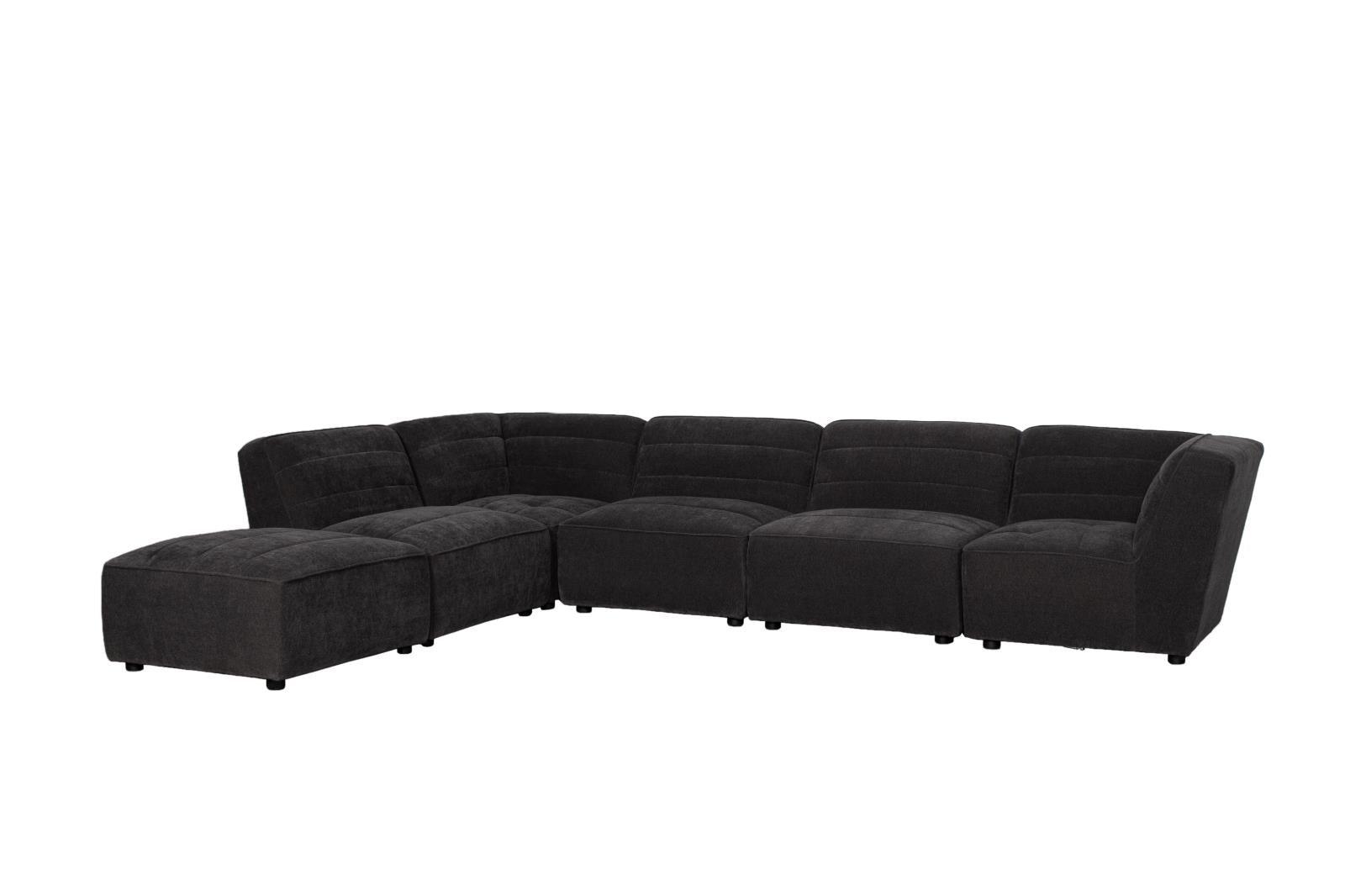 Sunny Square Ottoman showing stitching and fabric texture
