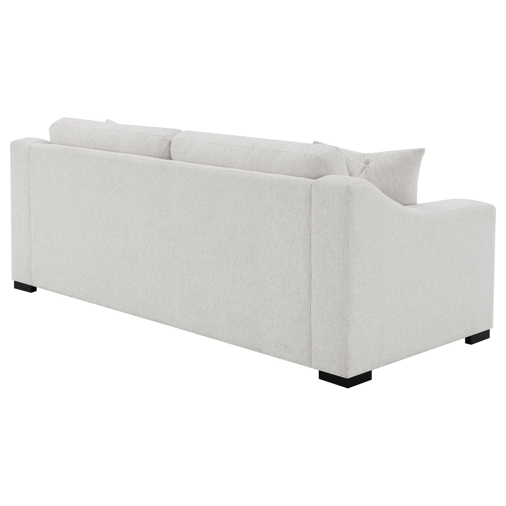 Detailed view of Ashlyn 2-piece upholstered track arm sofa set in sand