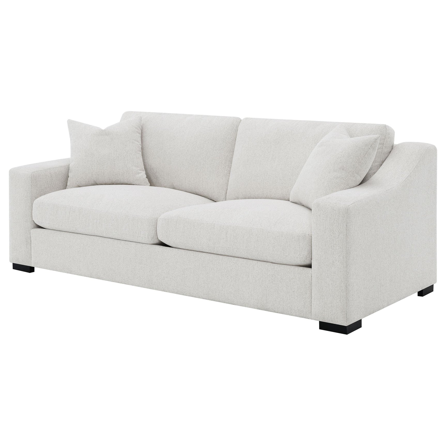 Close-up of Ashlyn Sofa fabric and cushioning