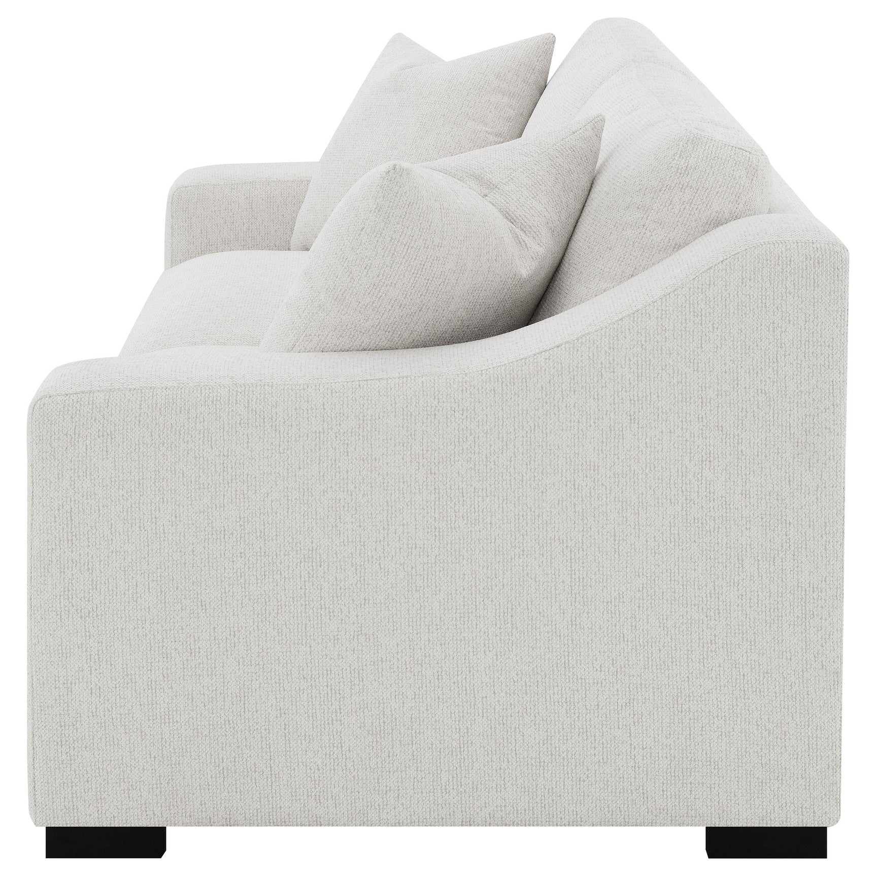 Ashlyn Sofa wide front angle in sand fabric