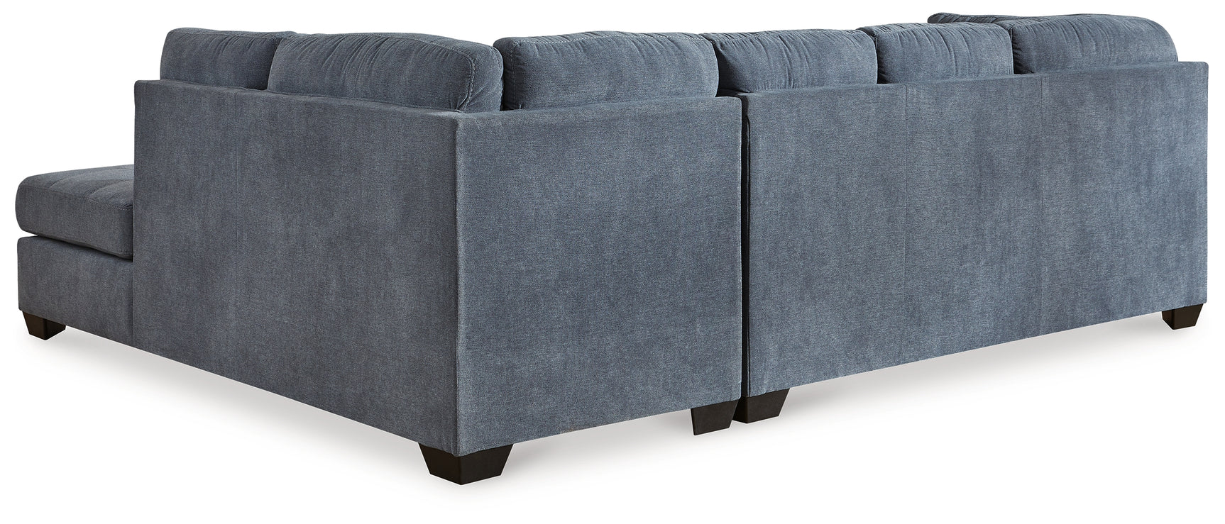 Room view showing Marleton Denim 2-Piece Sleeper Sectional with Ottoman sectional sofa