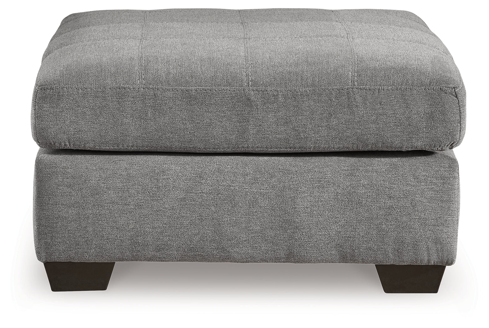 Main front view of Marleton Gray Sectional and Ottoman