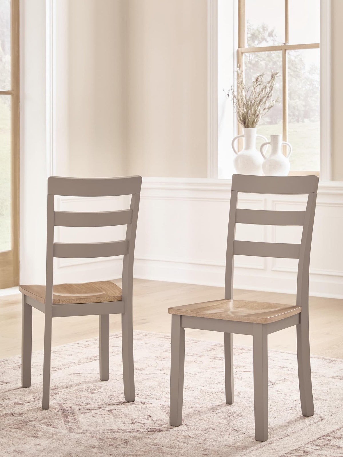 Harperfeld Natural/Gray Dining Chair — product view