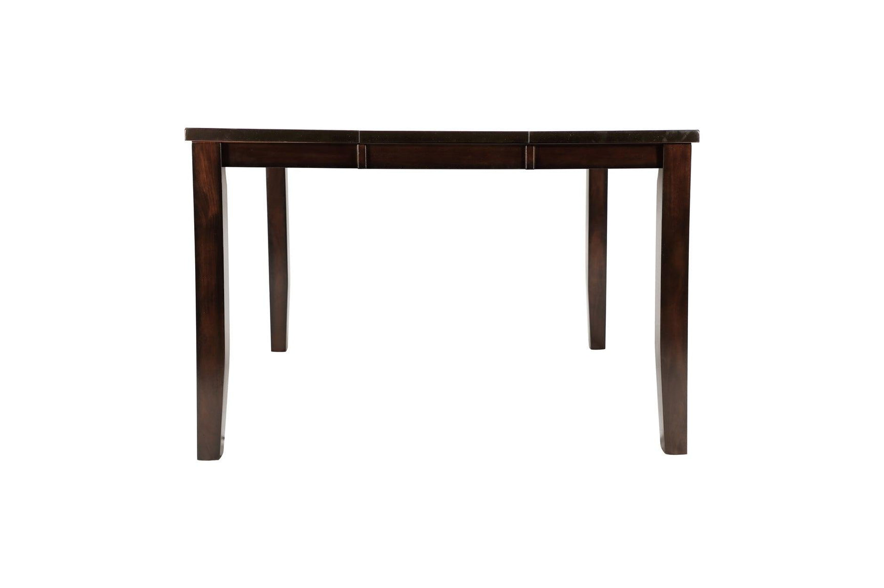 side view of Mantello solid wood dining table and chairs