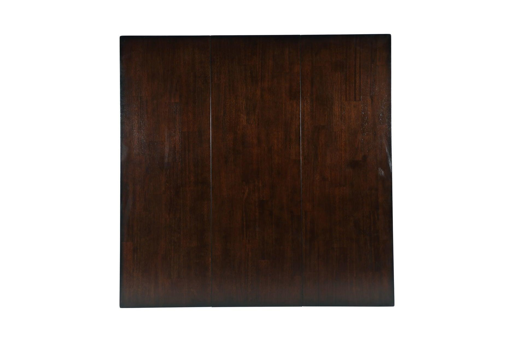 bench upholstered in dark brown faux leather