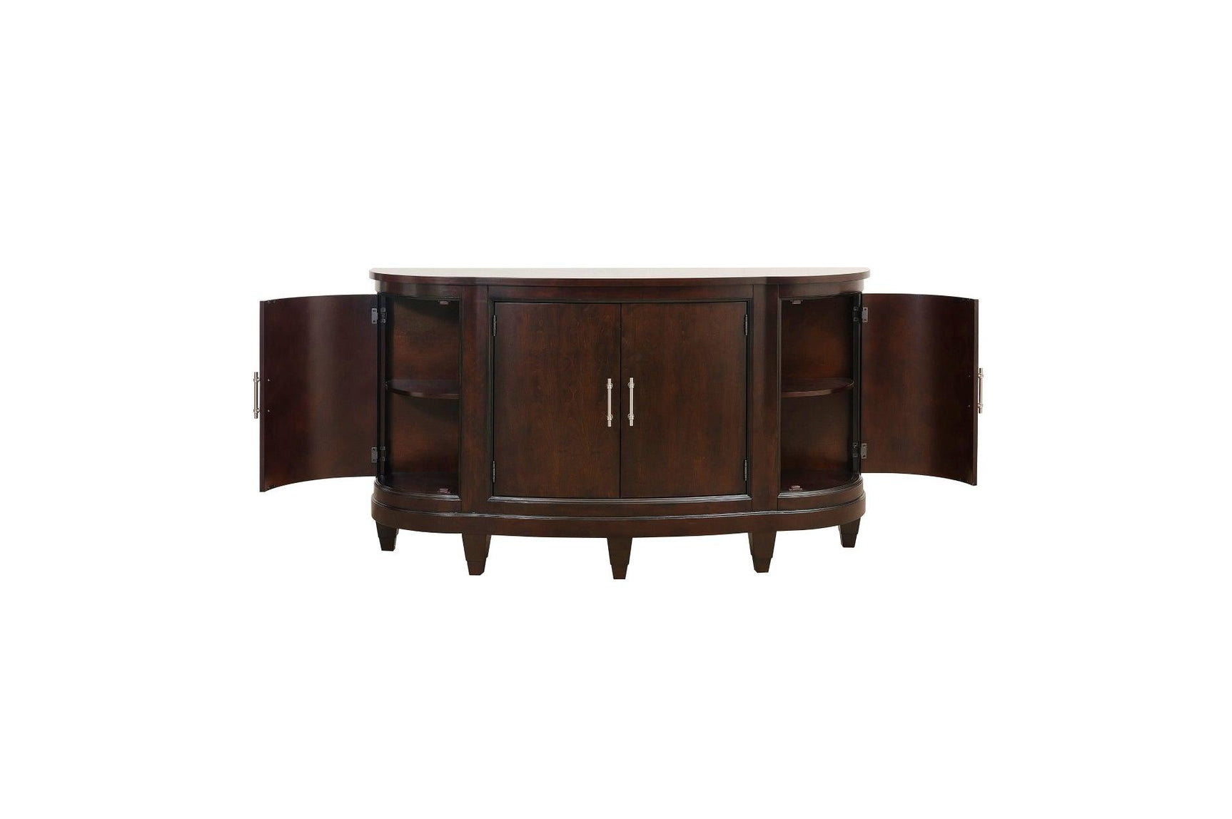 detail view of Oratorio Cherry White Fabric Rectangular Dining Room Set dining room furniture