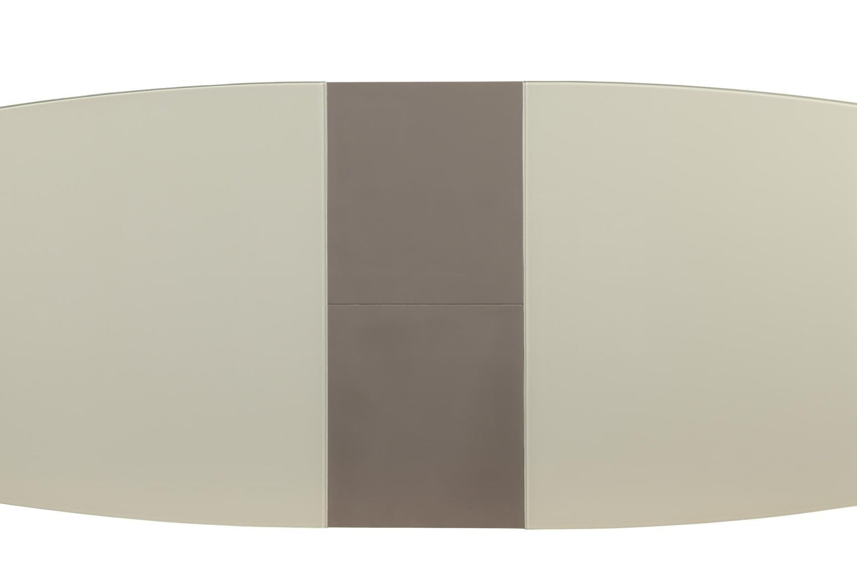 top view showing rectangular dining table design with metal legs
