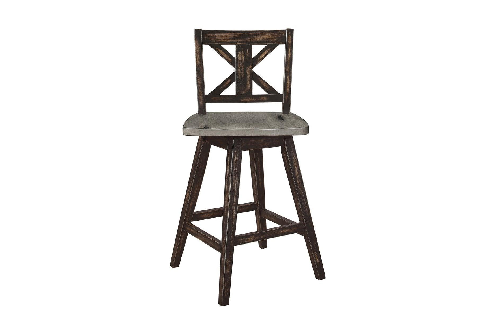 Close-up of chair swivel mechanism