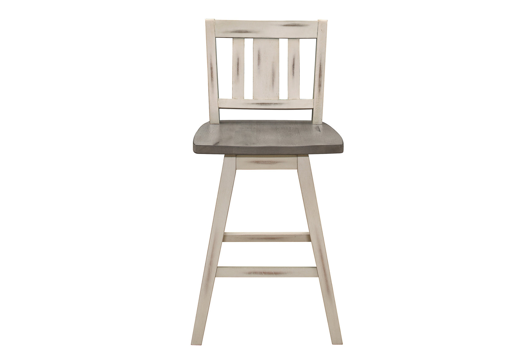 Amsonia White Gray Counter Height Dining Set front view