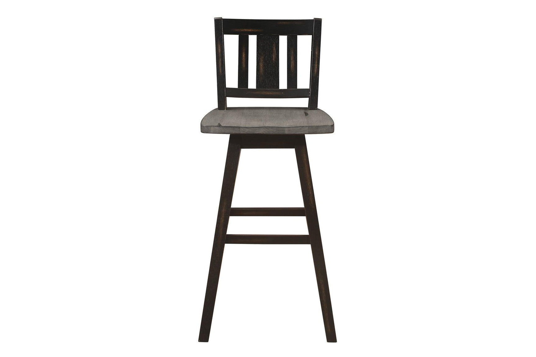 Dining room set showing six side chairs around table