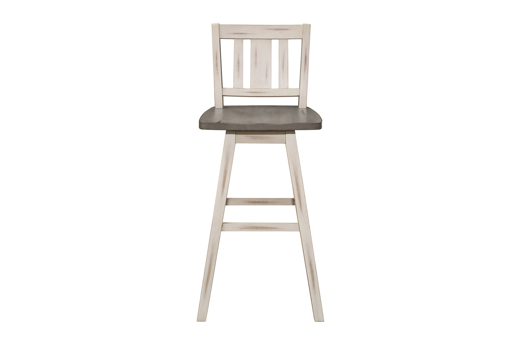 Side perspective of Amsonia White Gray Counter Height Dining Set