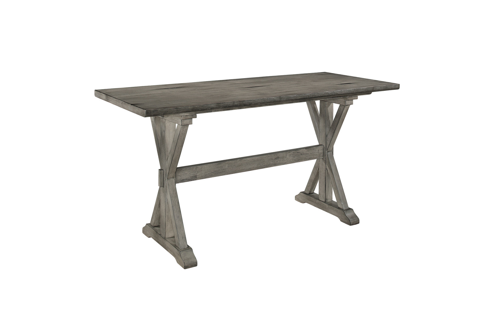 Side angle of Amsonia White Gray Counter Height Dining Set