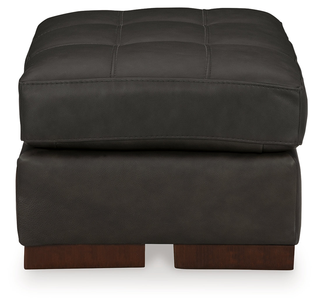 side view of Luigi Thunder Sofa, Loveseat, Chair and Ottoman furniture