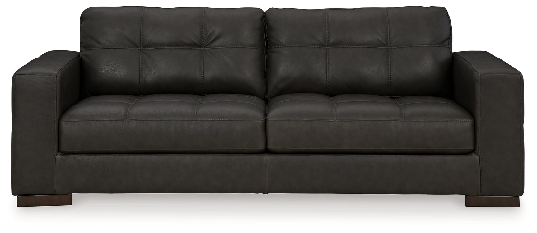 side view of Luigi Thunder Leather Sofa furniture