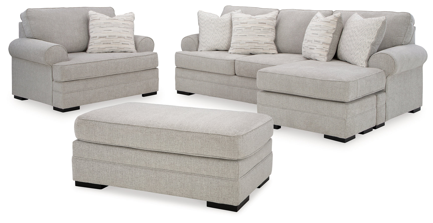 Eastonbridge Shadow sofa chaise side view