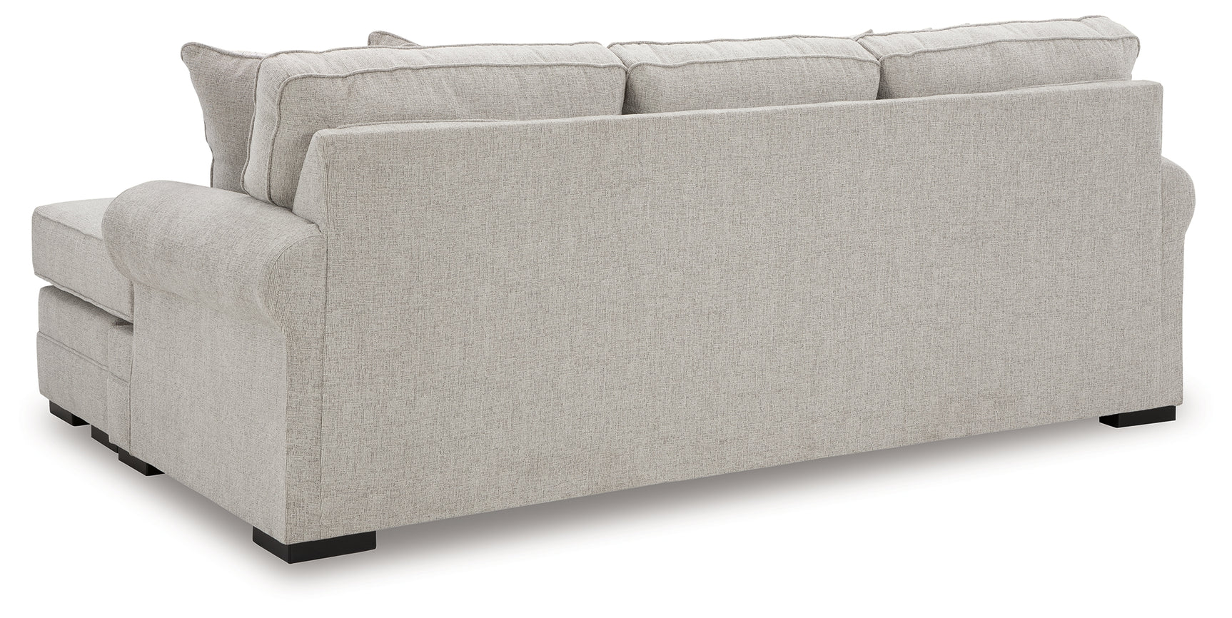 Eastonbridge Shadow sofa chaise, chair, and ottoman set in Shadow fabric