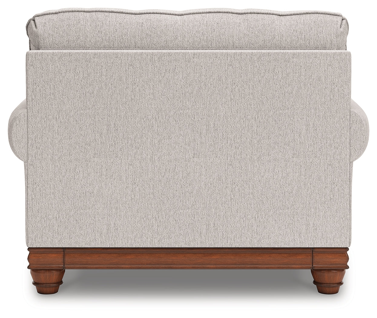 Chair and ottoman set styled in living room