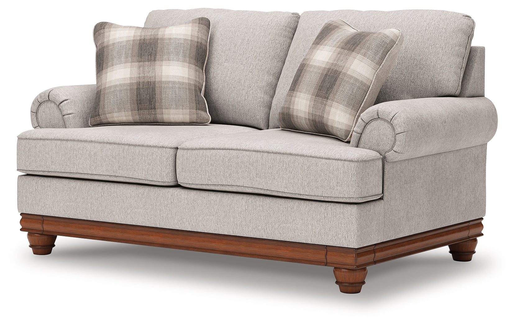 side view of Clearbrooke Sandstone Sofa and Loveseat furniture
