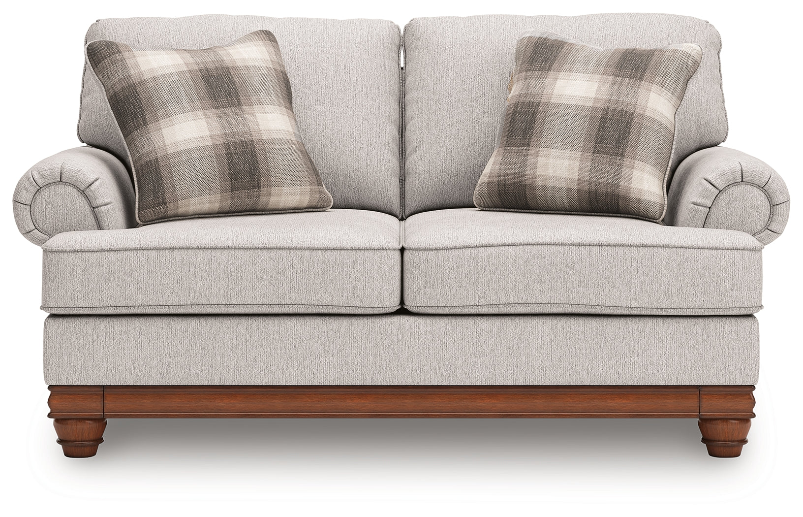detail view of Clearbrooke Sandstone Sofa and Loveseat furniture