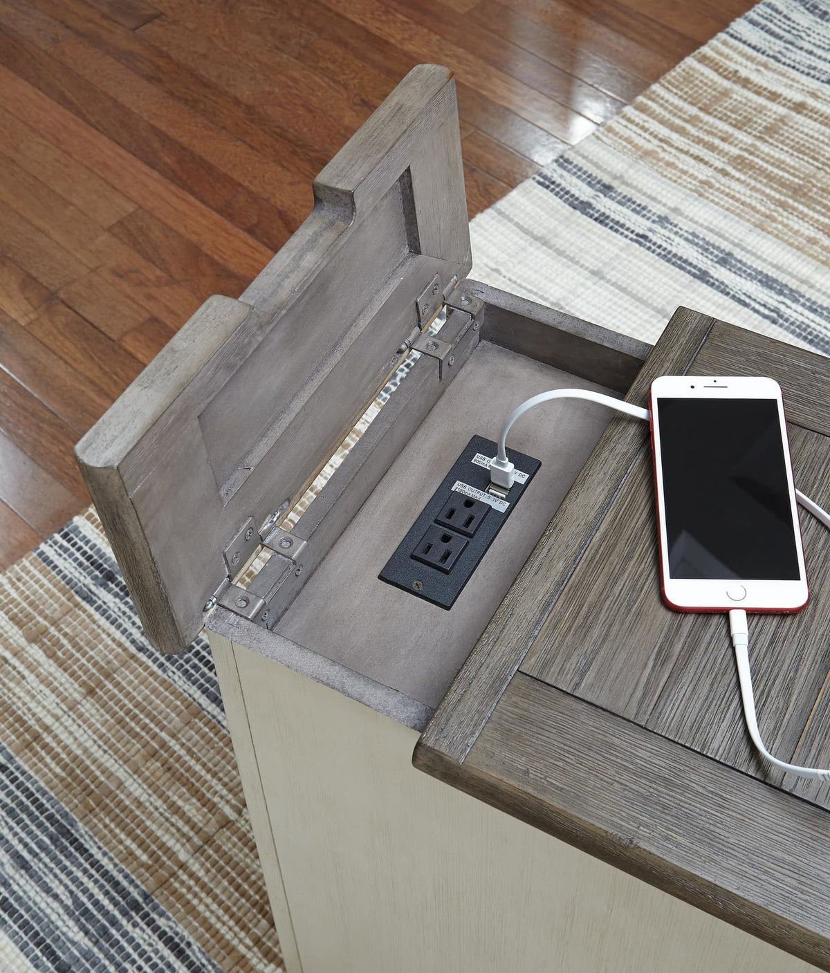 Bolanburg Two-Tone Coffee Table and 1 End Table Set — detail view