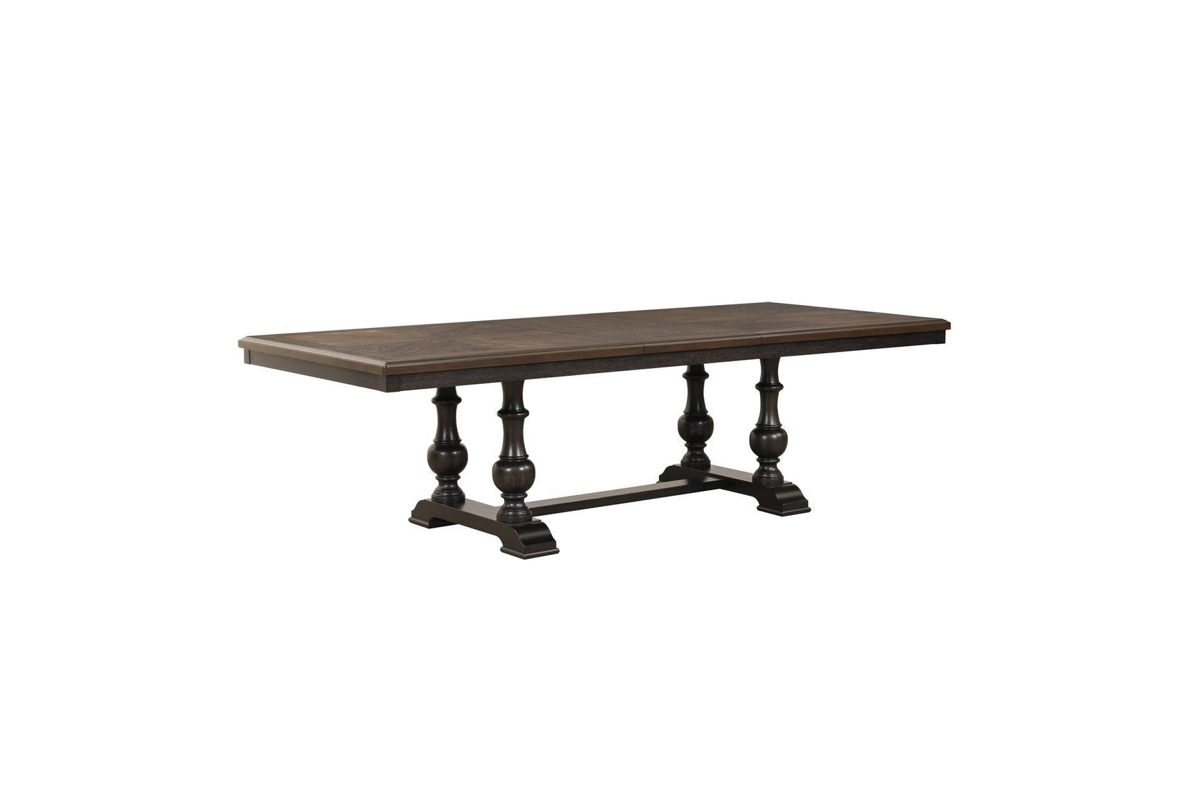 Side view of Stonington dining table and chairs