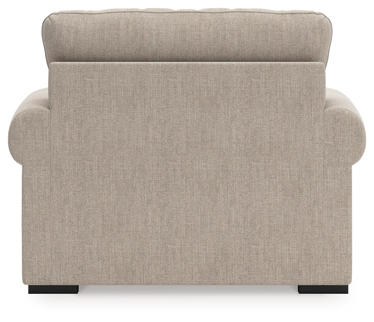 Sararose Heather chenille oversized chair back view