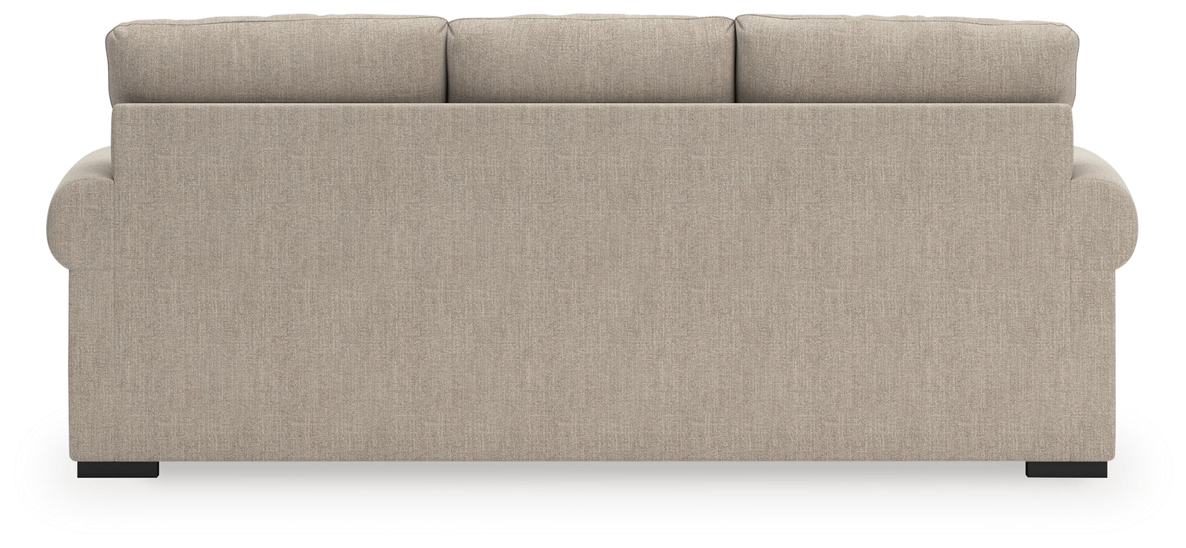 Back view of Sararose Heather Chenille Sofa