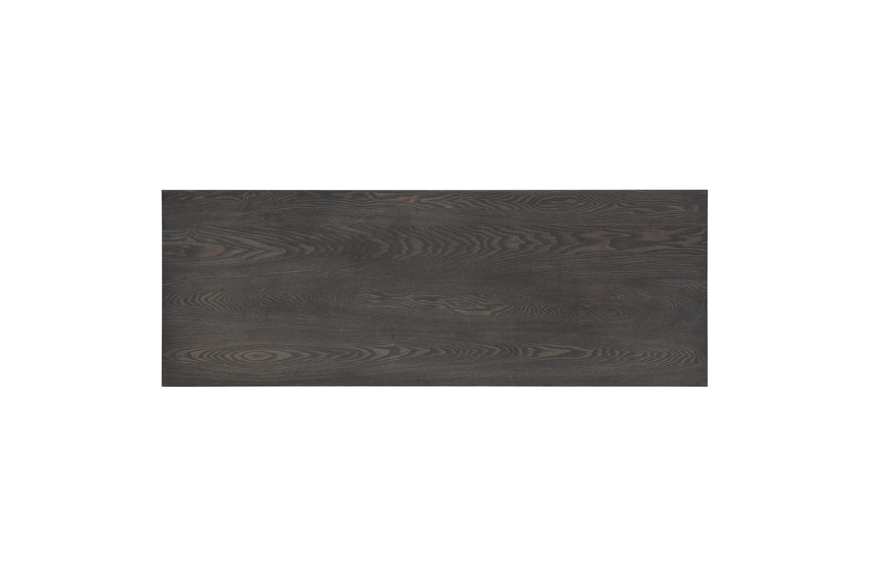 Top view of rectangular counter height dining table