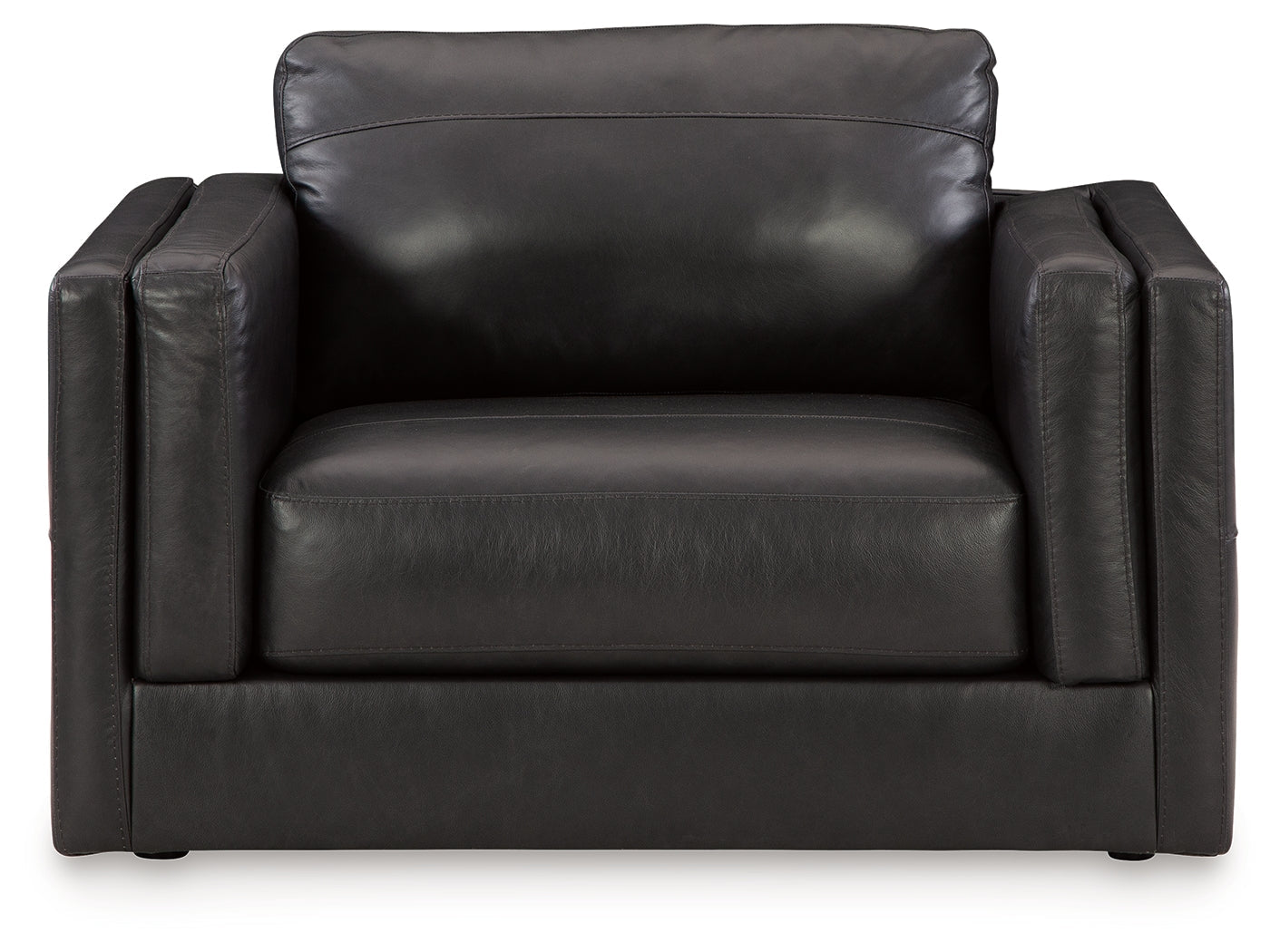 Amiata Onyx Leather Oversized Chair