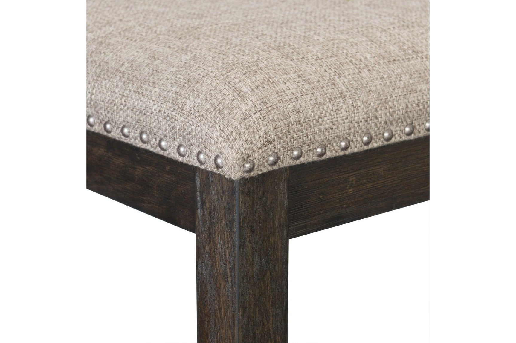 Top surface detail of dining table