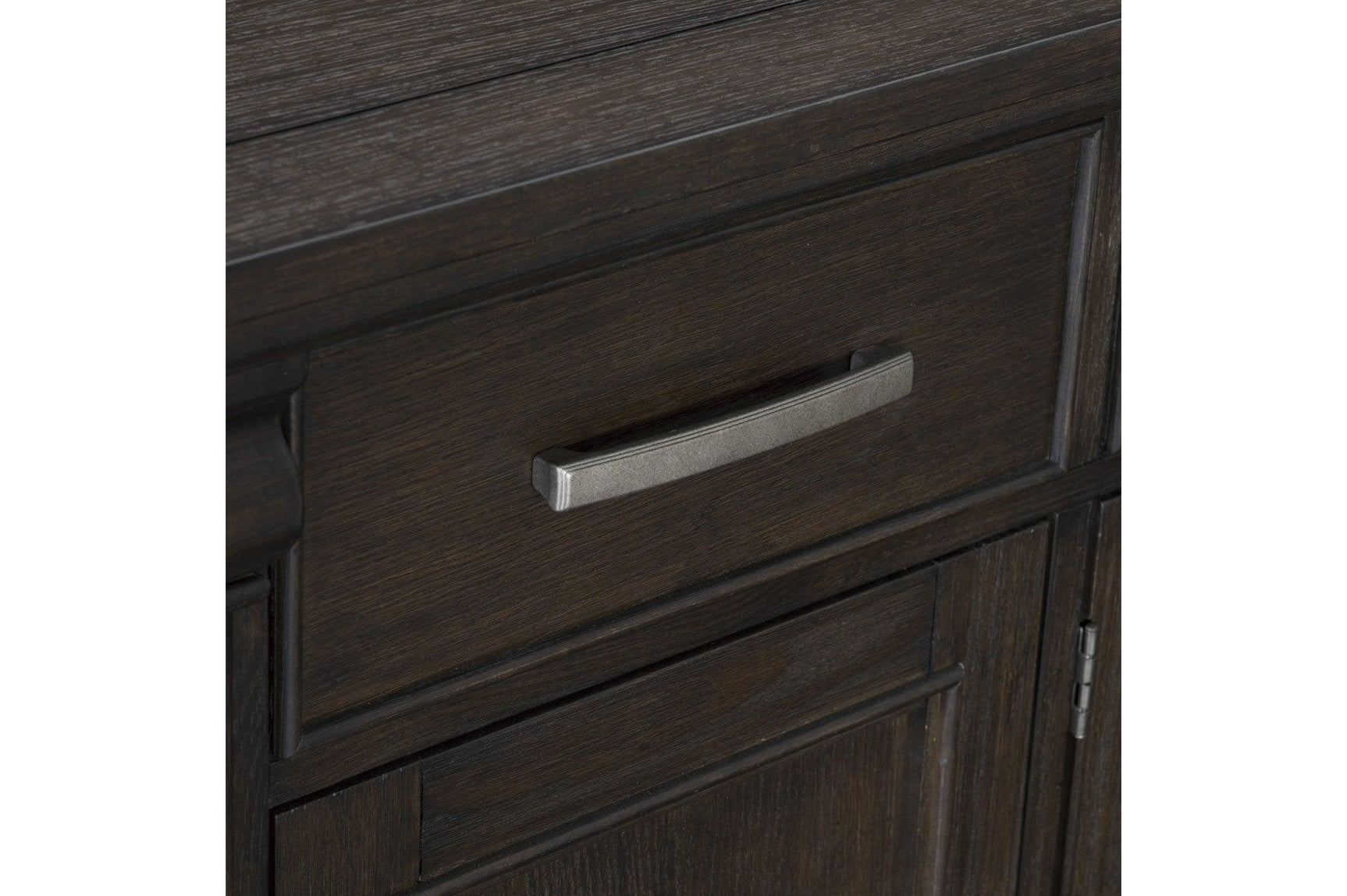 Southlake Brown Oak Wire Brushed Dining Room Set front view