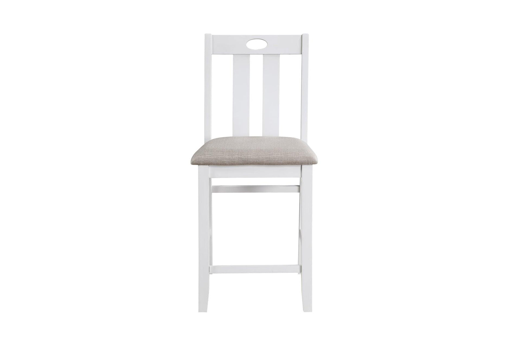 close-up of chair upholstery on Lowell dining set